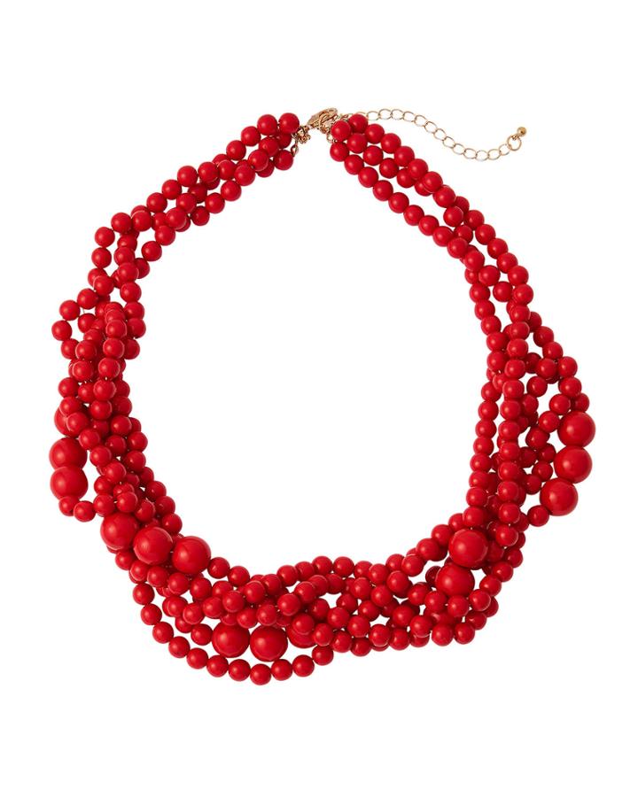 Multi-row Beaded Braid Necklace