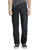 Straight-leg Cotton Denim Jeans, Canyon Diablo