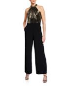 Sequin Top Jumpsuit