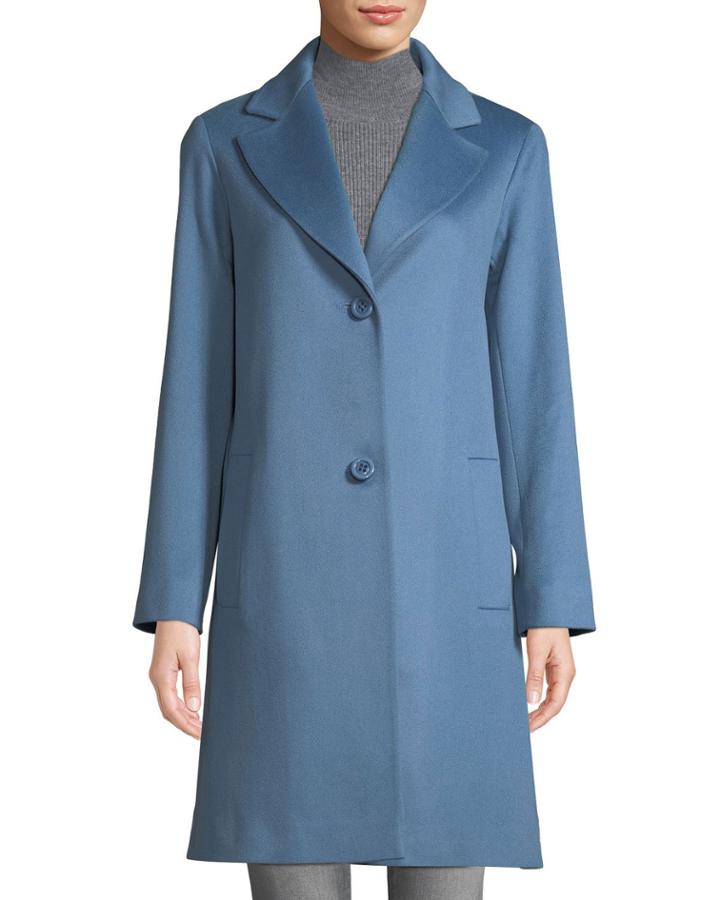 Long Two-button Wool Coat