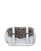 Remy Snake-embossed Crossbody Bag
