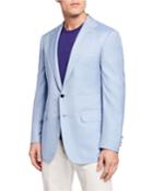 Men's Solid Two-button Jacket