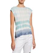 Hunlen Tie-dye Georgette Top