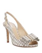 Raja Houndstooth Slingback Pumps