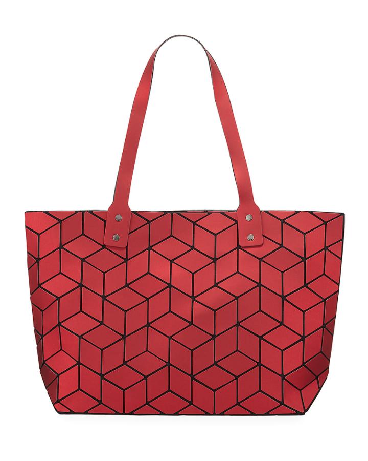 Geometric Square Tiled Tote Bag