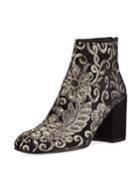Pipebacari Embellished Velvet Bootie