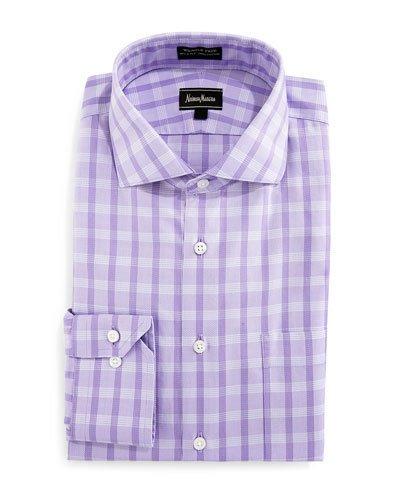Classic-fit Wrinkle-free Oxford Check Dress