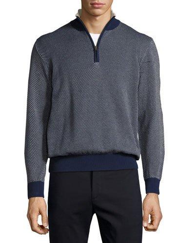 Twill Half-zip Textured