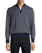 Twill Half-zip Textured