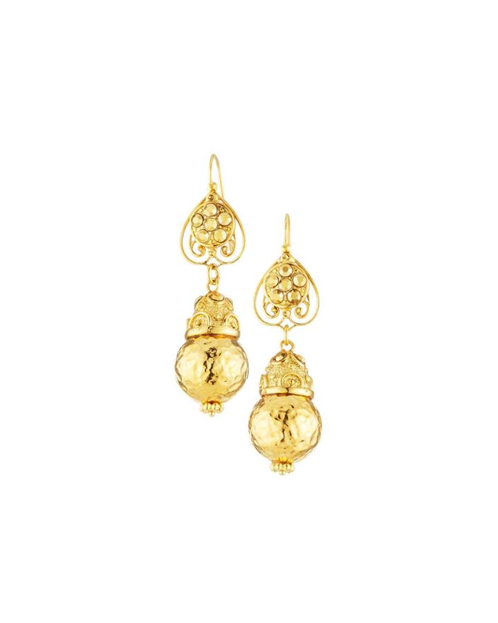 Hammered Dangle Earrings