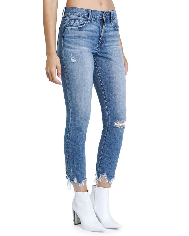 Monroe High-rose Raw-edge Skinny Ankle Jeans