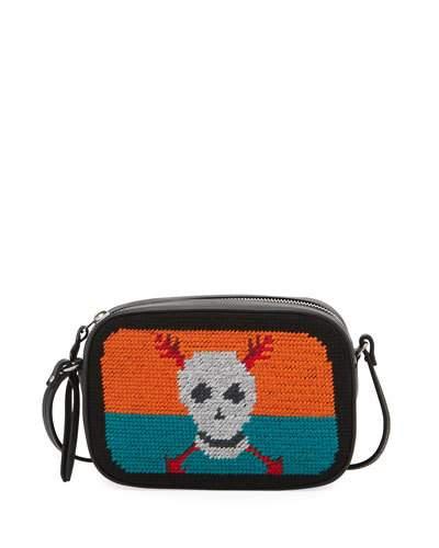 Skull Tapestry Small Zip Camera Bag