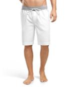 Harvey Woven Shorts, White/gray