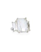 Rock Candy&reg; Three-stone Cocktail Ring In Clear Quartz