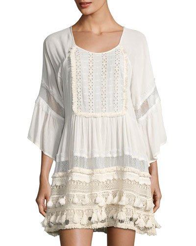 Sun Goddess Tunic Dress, White