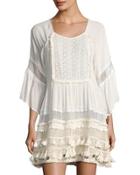 Sun Goddess Tunic Dress, White