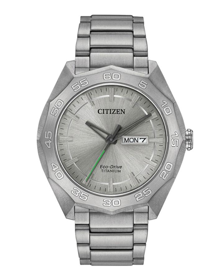 Men's 44mm Titanium Watch W/ Bracelet