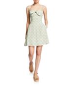 Gabby Polka Dot Sweetheart Neckline