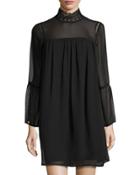 Semisheer-yoke Chiffon