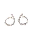 Love Journey 14k Diamond Loop Earrings,