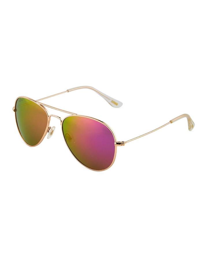 Kid's Lil Cruz Mirrored Metal Aviator