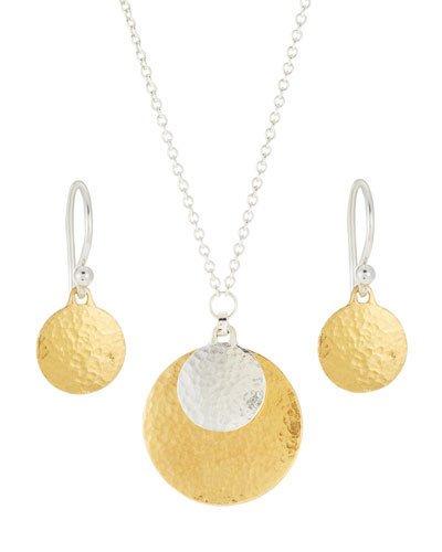 Lush Double Drop Earring & Necklace Boxed