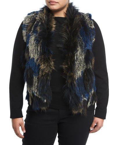 Multicolor Fur Vest,