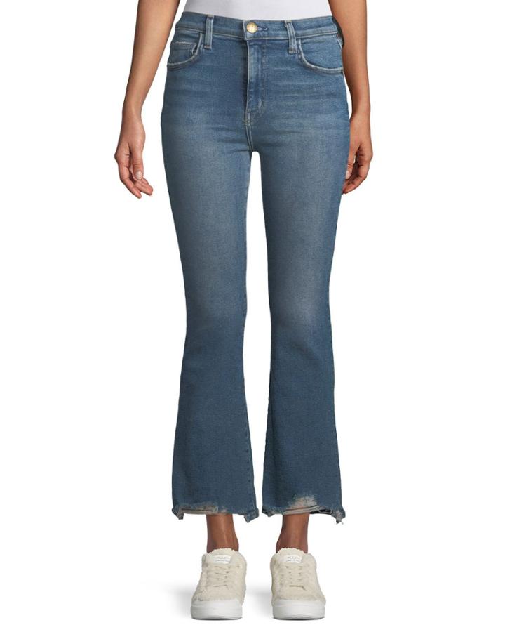 High-waist Kick Flare Jeans