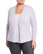 Cashmere Chain-trimmed Ribbed Cardigan,