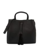 Alana Smooth Shoulder Tote Bag, Black