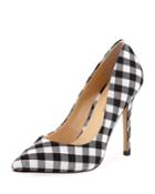 Prestige Gingham Point-toe Pump