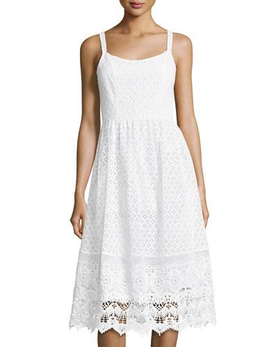 Lace Cami Dress, White