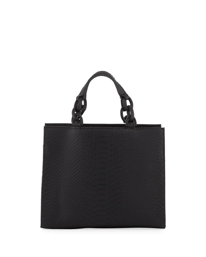 Bowie Python-embossed Leather Crossbody Bag