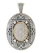 Extra-large Oval Diamond Pave Enhancer
