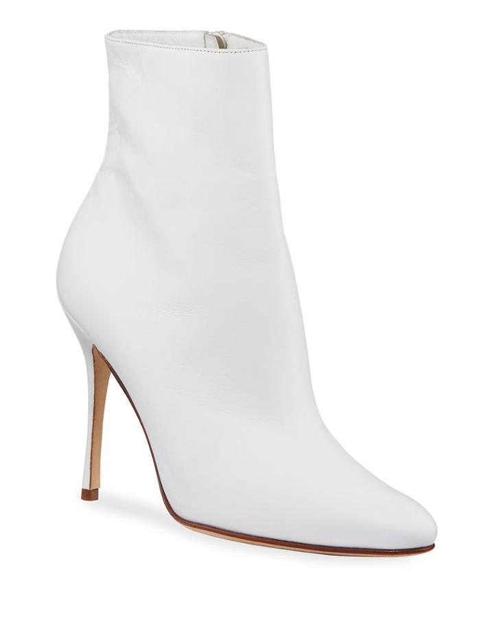 Insopo Leather Zip Booties