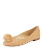 Danni Microsuede&reg; Flat With Pompom