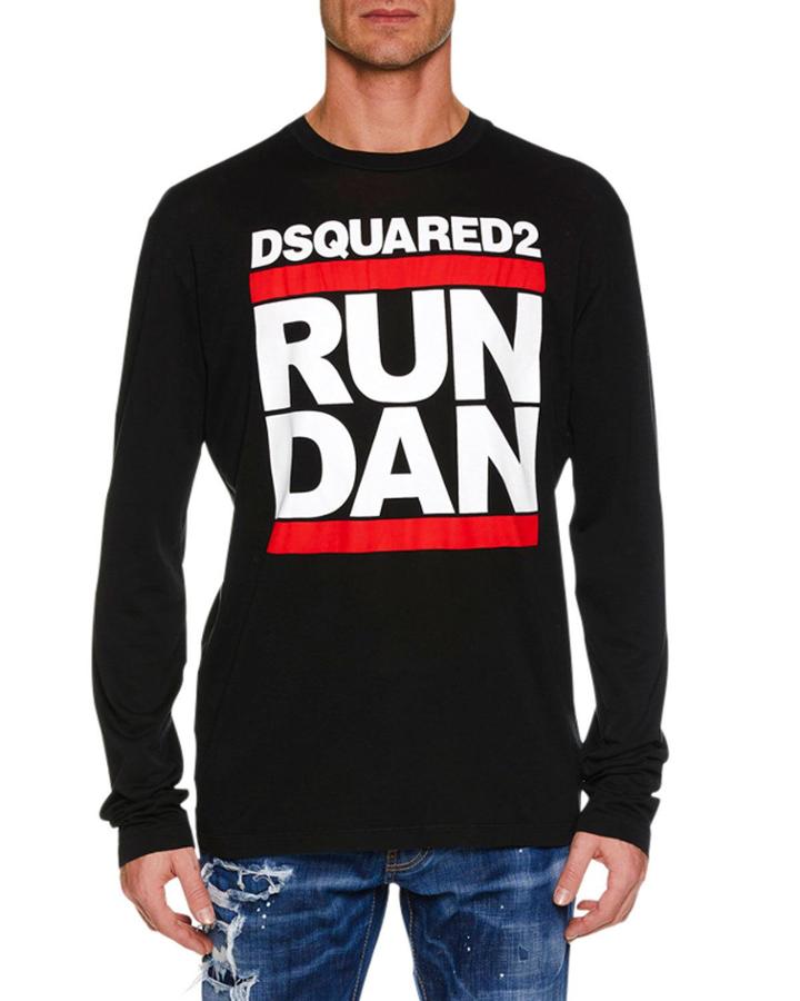 Men's Run Dan Logo Graphic Long-sleeve T-shirt