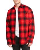Men's Pinched Plaid Overshirt