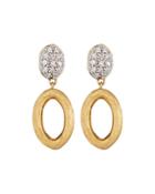 Siviglia 18k Link Diamond Drop Earrings