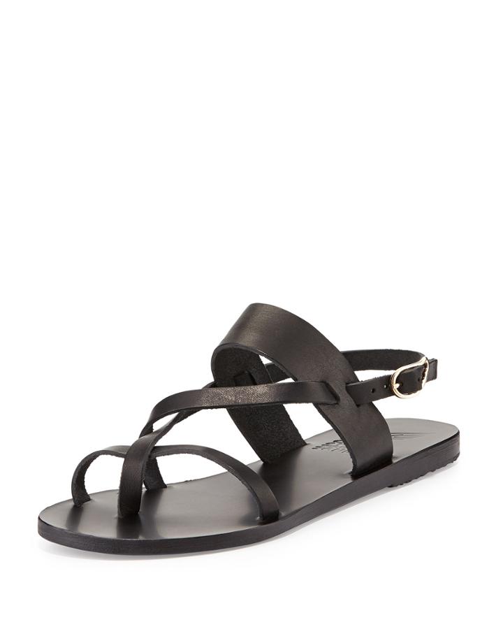 Ancient Greek Sandals Alethea Leather Flat Sandal, Women's, Size: