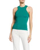 Racer-cut Knit Tank