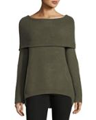 Cowl-neck Kangaroo-pocket