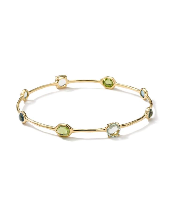 18k Gold Rock Candy&reg; Eight-stone Bangle