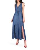 Amber Drawstring Waist Double Split Sleeveless