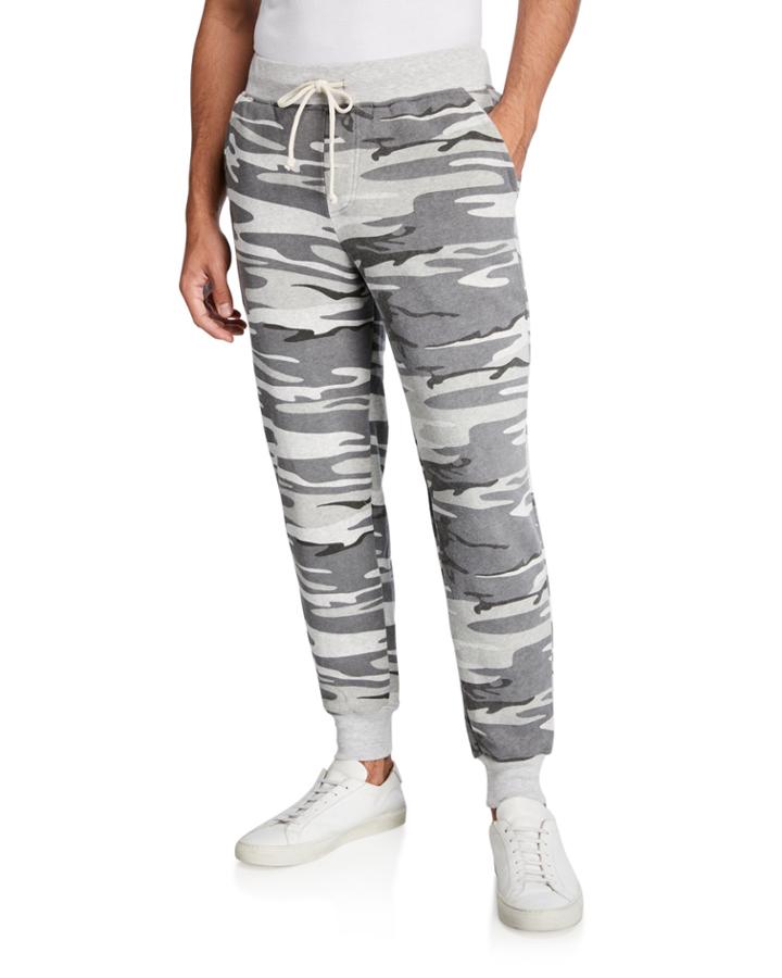 Men's Camo Fleece Jogger Dodgeball Pants