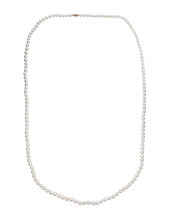 Classic 14k Rope Pearl Necklace,
