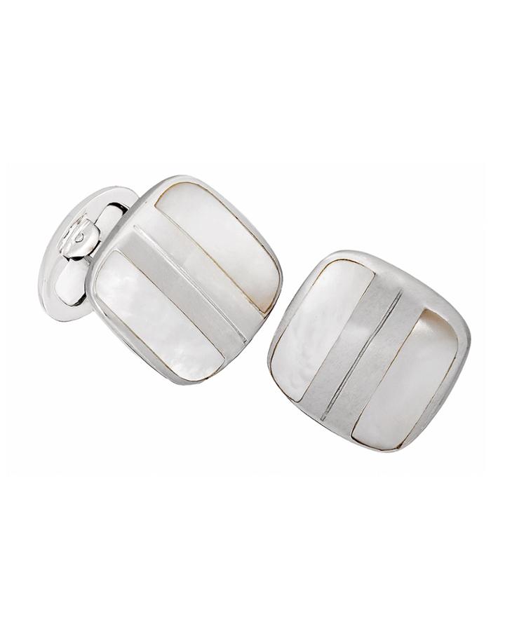 Deco Cushion Mother-of-pearl Cufflinks