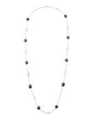 14k Moonstone & Pearl Chain Necklace