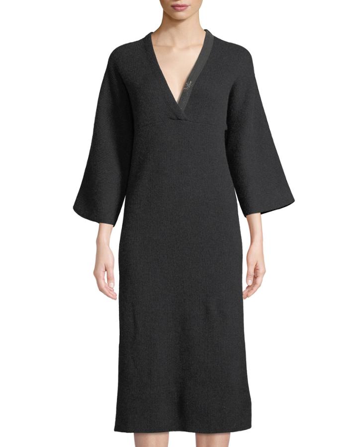 Wool-cashmere Blend Dress W/