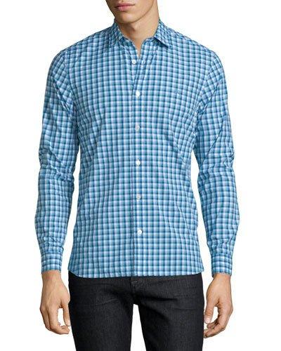Garrison Gingham Long-sleeve Sport Shirt,